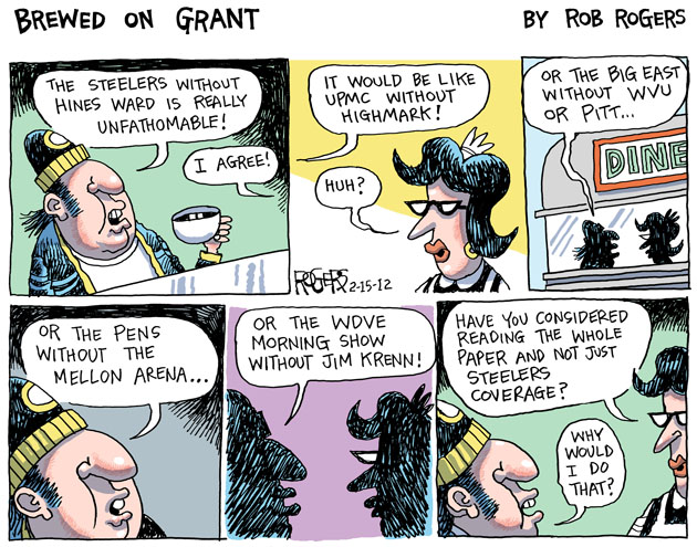 "Jim Krenn Hines Ward Rob Rogers Cartoon"