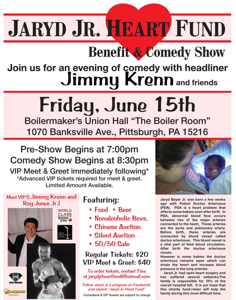 Baby Jaryd Boyer Fundraiser Jim Krenn Boxing