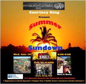 Summer Sundown Party, Pittsburgh, Pittsburgh's 50 Finest, Jim Krenn, The Clarks, Cystic Fibrosis Foundation, Pittsburgh Fundraiser Events
