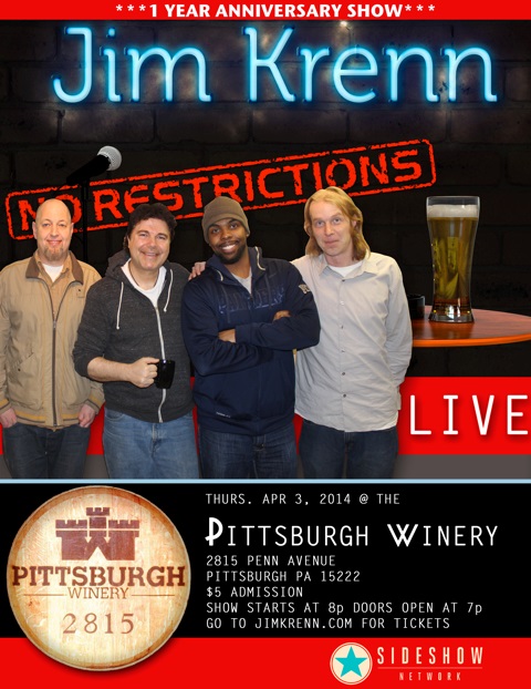 Jim Krenn: No Restrictions, comedy podcast